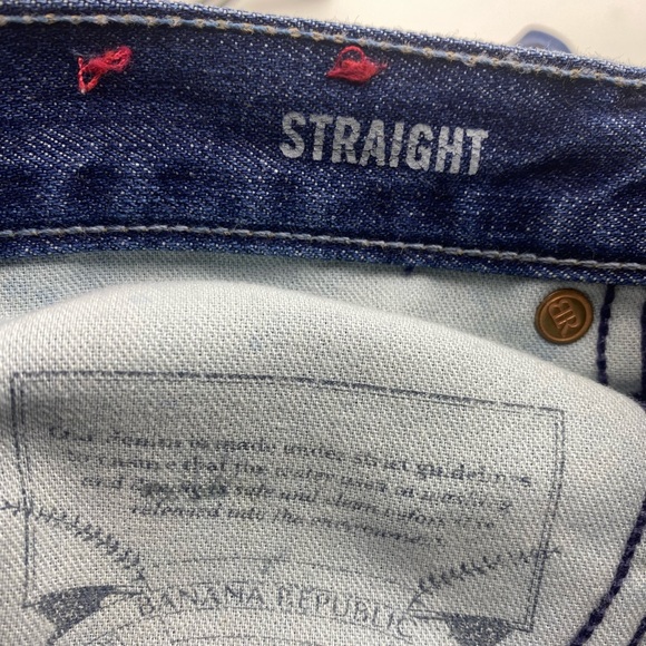 💕SALE💕Banana Republic Straight Distressed Denim - Picture 6 of 9